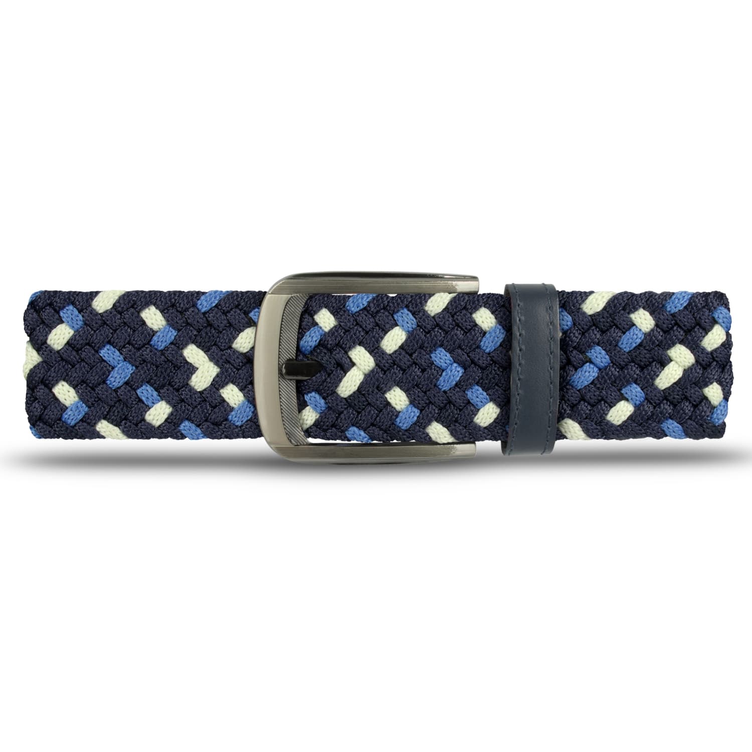 Cinturón Trenzado Hombre OS3 - Azul Náutico | Origeness frente